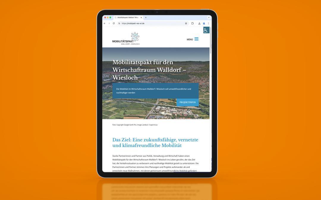 Website Mobilitätspakt Walldorf-Wiesloch