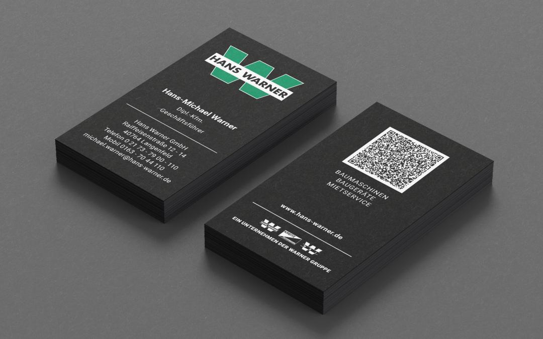 Hans Warner GmbH – Visitenkarten